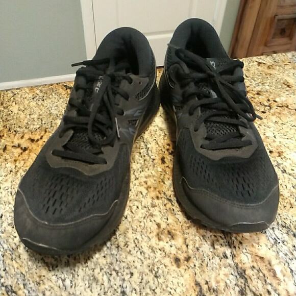 Asics Gel Contend 7 Black Running Shoes 1012A911 Women’s Sz 11 - Picture 2 of 12